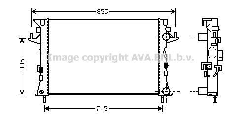 AVA QUALITY COOLING Радиатор, охлаждение двигателя RT2438